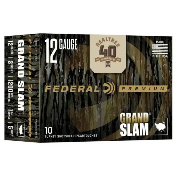 Federal Cartridge Co. Federal Grand Slam Realtree 40th Anniversary Shotshells 12ga 3" 1-3/4oz 1200 fps #5 10/ct