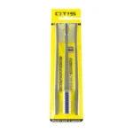 Otis 3-Pack AP Brushes 2W/1BL three slim cleaning brushes in yellow retail packaging