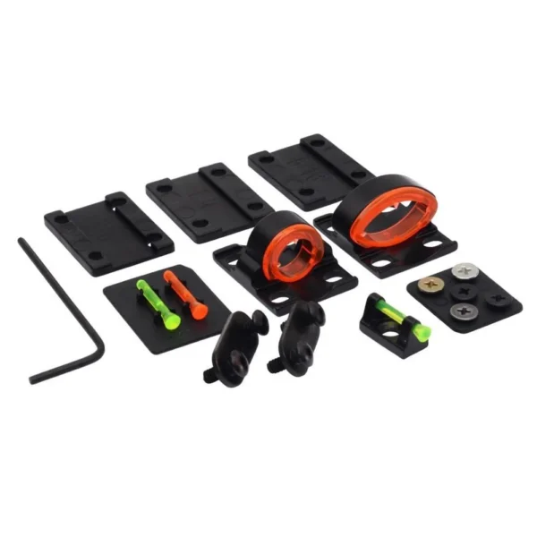 Rock Ridge Outdoors Dead Ringer Killer Combo, black shotgun sights with red and fiber-optic inserts