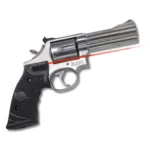 Crimson Trace Revolver Lasergrip S&W Square Butt K/L-Frames, black grip with red laser visible