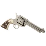 Taylor's & Company Firearms Taylors & Company 1873 Cattle Brand Engraved Handgun .357 Mag 6rd Capacity 5.5" Barrel Stag Grip
