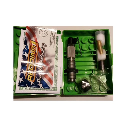 Redding Instant Indicator Headspace and Bullet Comparator in an open green case, top view