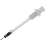 Redding Carbide Size Button Kit 6.5m, silver threaded rod with black tip shown diagonally