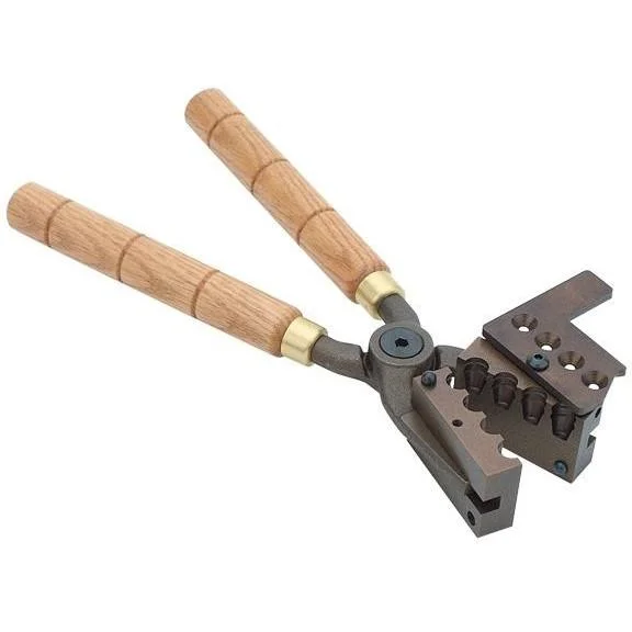 Redding SAECO Mould Handles, open metal bullet mould with two light wood handles
