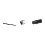 Redding Carbide Neck Sizing Button Kit 25 Cal with rod, silver button and black threaded fitting