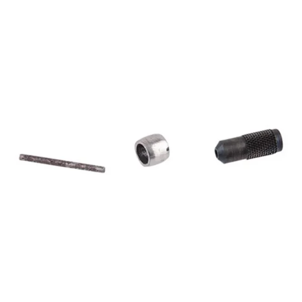 Redding Carbide Neck Sizing Button Kit 25 Cal with rod, silver button and black threaded fitting