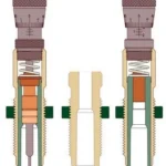Redding Competition Bushing Neck 3-Die Set, cutaway diagram showing internal die components