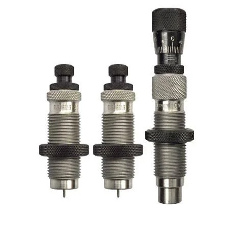 Redding Type S Elite Die Set three silver and black dies shown upright from the front