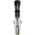 Redding Competition Rifle Seating Die, front cutaway view with micrometer top