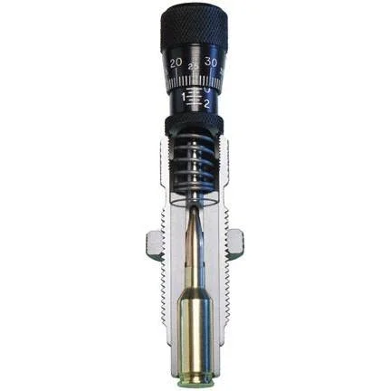 Redding Competition Rifle Seating Die, front cutaway view with micrometer top