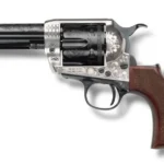 EMF Inc. DBA Pietta Pietta 1873 Alchimista Jr Handgun .45 Colt 6rd Capacity 3.5" Barrel Silver & Blue Engraved Checkered