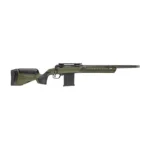 Savage 110 Ultralite Predator right-side view with hunter green stock, magazine and long barrel