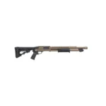 Mossberg & Sons Inc. Mossberg 590R Stand-Off FDE Cerakote Shotgun 12ga 3" Chamber 6rd Capacity 18.5" Barrel Adjustable Stock