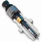 Redding Type S Full Bushing Die .300 PRC silver die, angled cutaway view showing internal parts