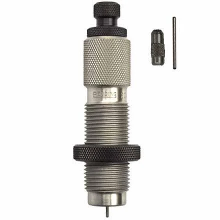 Redding 6.5 PRC Type S Full Die, silver die with knurled rings and two small components
