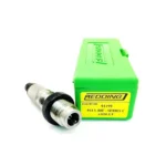 Redding 6mm GT Full Length Sizing Die, silver die beside a bright green box