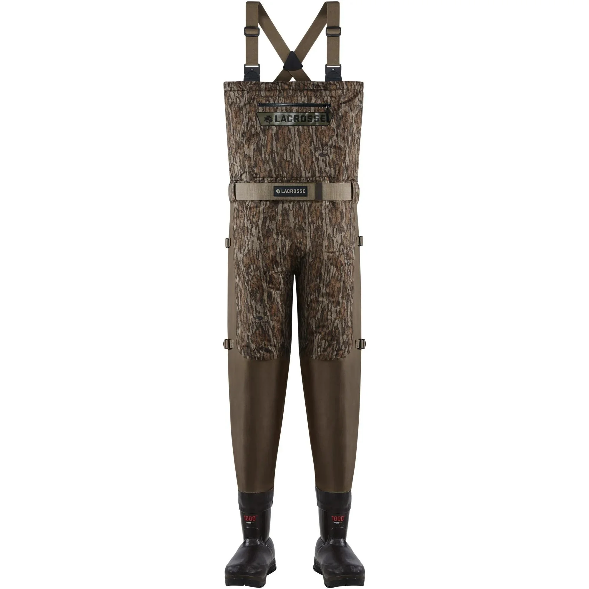 primary-34246 Lacrosse Footwear Inc. LaCrosse Alpha Swampfox Breathable Mossy Oak Bottomland 1000G Size 8