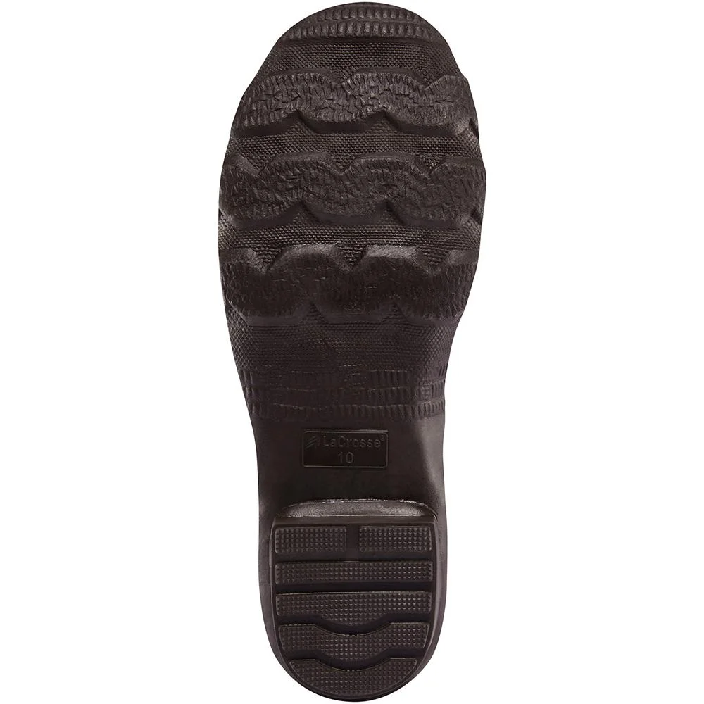 primary-34248 LaCrosse Grange NWTF hunting boot in Mossy Oak Original Bottomland, sole view with deep tread
