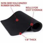 Gsm TekMat Sig Sauer 556 Gun Cleaning Mat, rolled black mat showing rubber backing