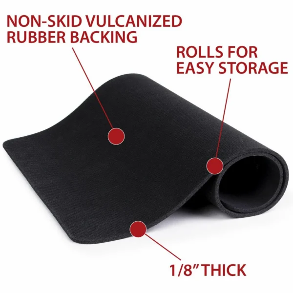 Gsm TekMat Sig Sauer 556 Gun Cleaning Mat, rolled black mat showing rubber backing