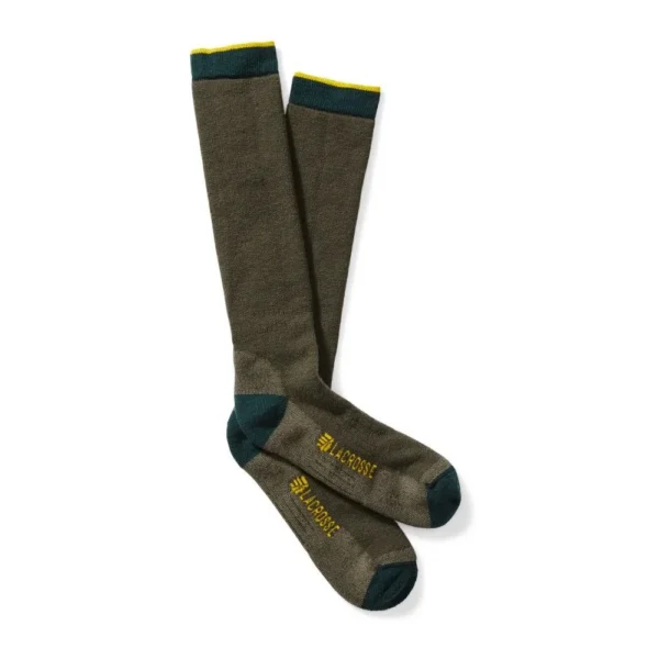Lacrosse Footwear Inc. LaCrosse Men's Merino Midweight Sock Over the Calf OD Green XL