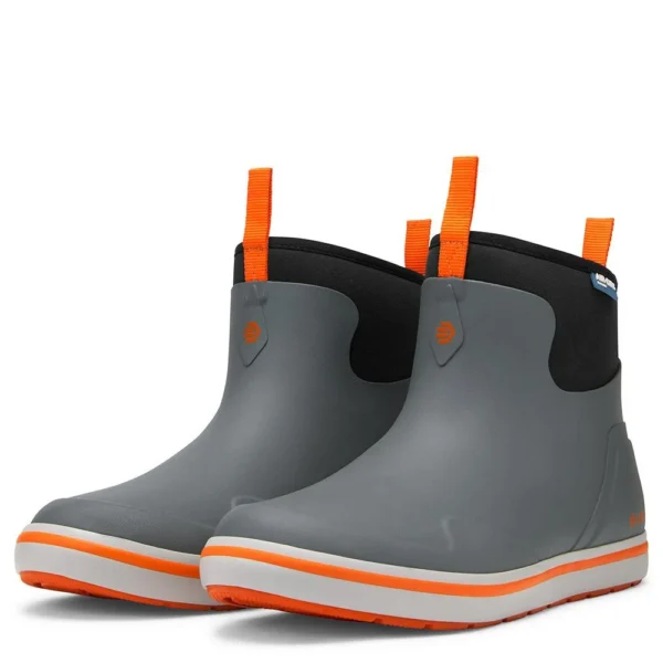 Lacrosse Footwear Inc. LaCrosse Mens Alpha Deck Boot 6" Grey/Orange Size 8