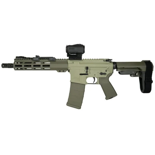 Shark Coast Tactical Shark Coast Grassy Knoll AR Pistol Bundle 5.56mm 30rd Magazine 10.5'' Threaded Barrel Vortex Sparc Red