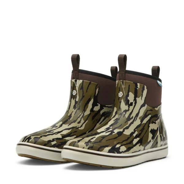 Lacrosse Footwear Inc. LaCrosse Mens Alpha Deck Boot 6" Mossy Oak Original Bottomland Size 9