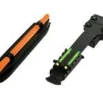 Hiviz C-Series sight set, top view with orange front and green rear dots