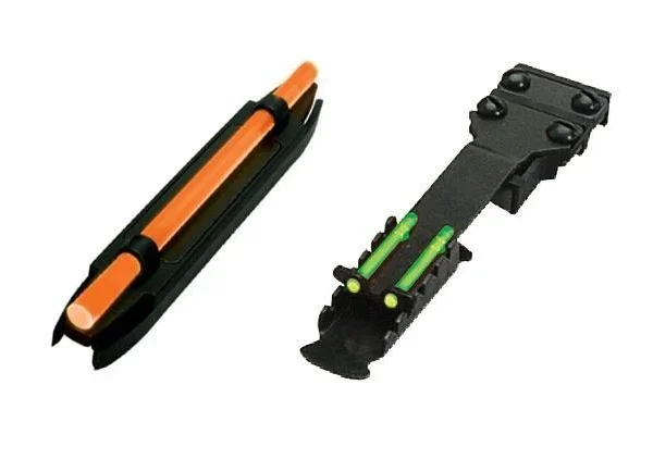 North Pass Ltd. Hiviz Hiviz C-Series Magnetic Turkey/Deer Sight Set Green/Orange Front Green Rear Narrow Model