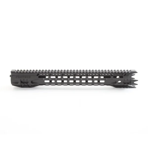 Fostech AR-15 Lite M-LOK Rail Handguard, black left-side view with top rail and vent slots