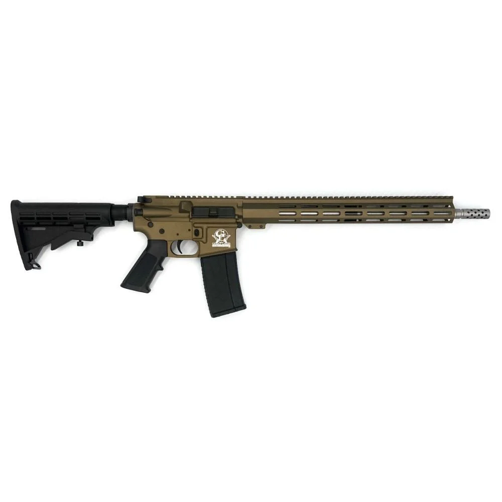 primary-34517 10 Ring GLFA 223 Wylde Rifle .223 Wylde 10rd Magazine 16" Barrel Bronze Cerakote CA Compliant