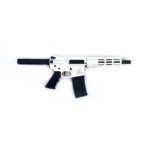 10 Ring Great Lakes AR-15 Pistol .223 Wylde 30rd Magazine 7.5" Nitride Barrel White Finish