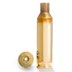 Alpha Munitions Ultra Premium Unprimed Brass Cartridge Cases, side and base views