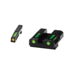 North Pass Ltd. Hiviz HIVIZ LiteWave H3 sight Green LitePipe/orange front ring fits Glock Models Chambered in 9mm Luger 40
