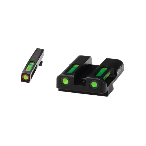 North Pass Ltd. Hiviz HIVIZ LiteWave H3 sight Green LitePipe/orange front ring fits Glock Models Chambered in 9mm Luger 40