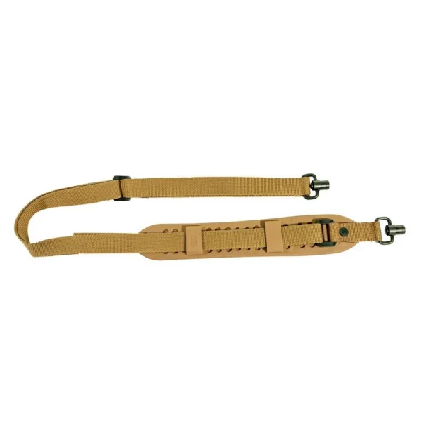 Outdoor Connection Super Grip Sling with QD Swivel, FDE top view with metal swivels