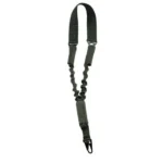 Outdoor Connection Max Ops Bungee Sling, black front view with elastic sections and metal connectors
