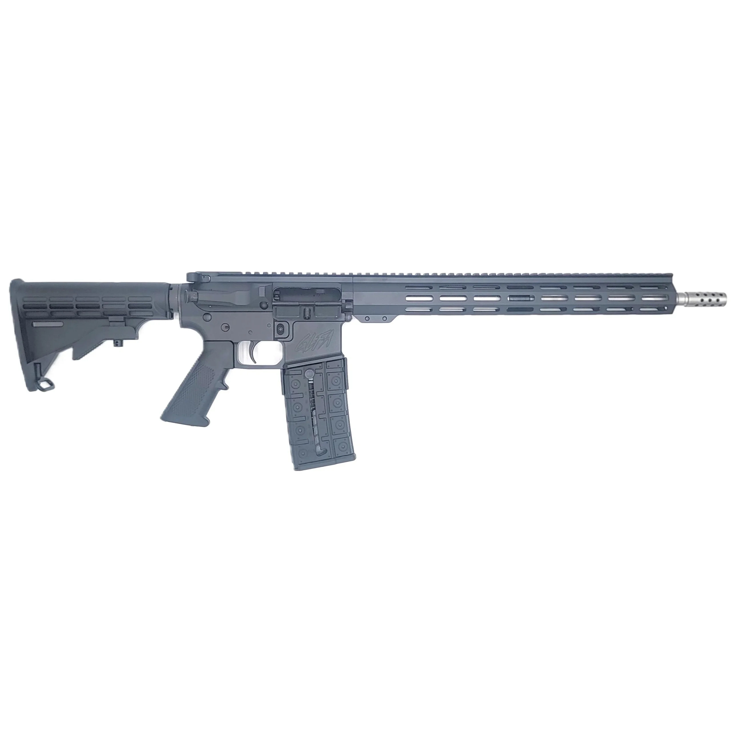 primary-34644 10 Ring GLFA CA Compliant Rifle .223 Wylde 10rd Mag(1) 16'' Stainless Threaded Barrel Black Cerakote