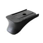 Kel-Tec P11 black grip extension, angled top view with mounting hole