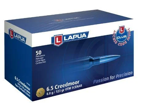 Lapua Ammunition Lapua 6.5 Creedmoor 123 gr Scenar OTM Ammunition 50 rounds
