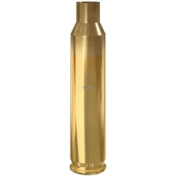Lapua Unprimed Brass Rifle Cartridge Cases .220 Russian Match, single upright polished brass case