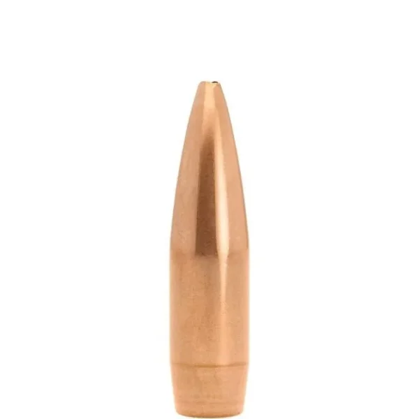 Lapua Scenar-L OTM Rifle Bullets, copper-colored pointed bullet in side view