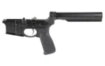 Bravo Company BCM CMPLT LWR MK2 RCVR EXTN COS BLEM, black lower receiver and buffer tube, left side