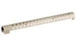 Mossberg MSBRG Heatshield silver angled view with rows of round ventilation holes