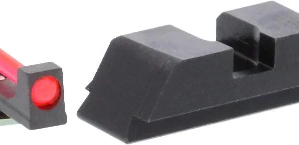 Ameriglo Red Fiber .115 FRONT Black REAR for Glock 42-43-43X-48