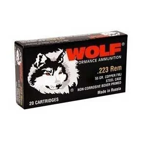 Wolf Performance Ammunition Wolf WPA Military Classic Rifle Ammunition .223 Rem 55 gr FMJ 3241 fps 20/ct