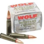 Wolf Performance Ammunition Wolf Military Classic Rifle Ammunition 7.62x39 124 gr FMJ 2330 fps 20/ct