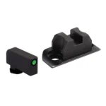 Ameriglo Optic Compatible Sight Set, black front and rear sights with green front dot