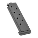 CMC Products Power 8RD 45ACP black magazine, angled side view with witness holes